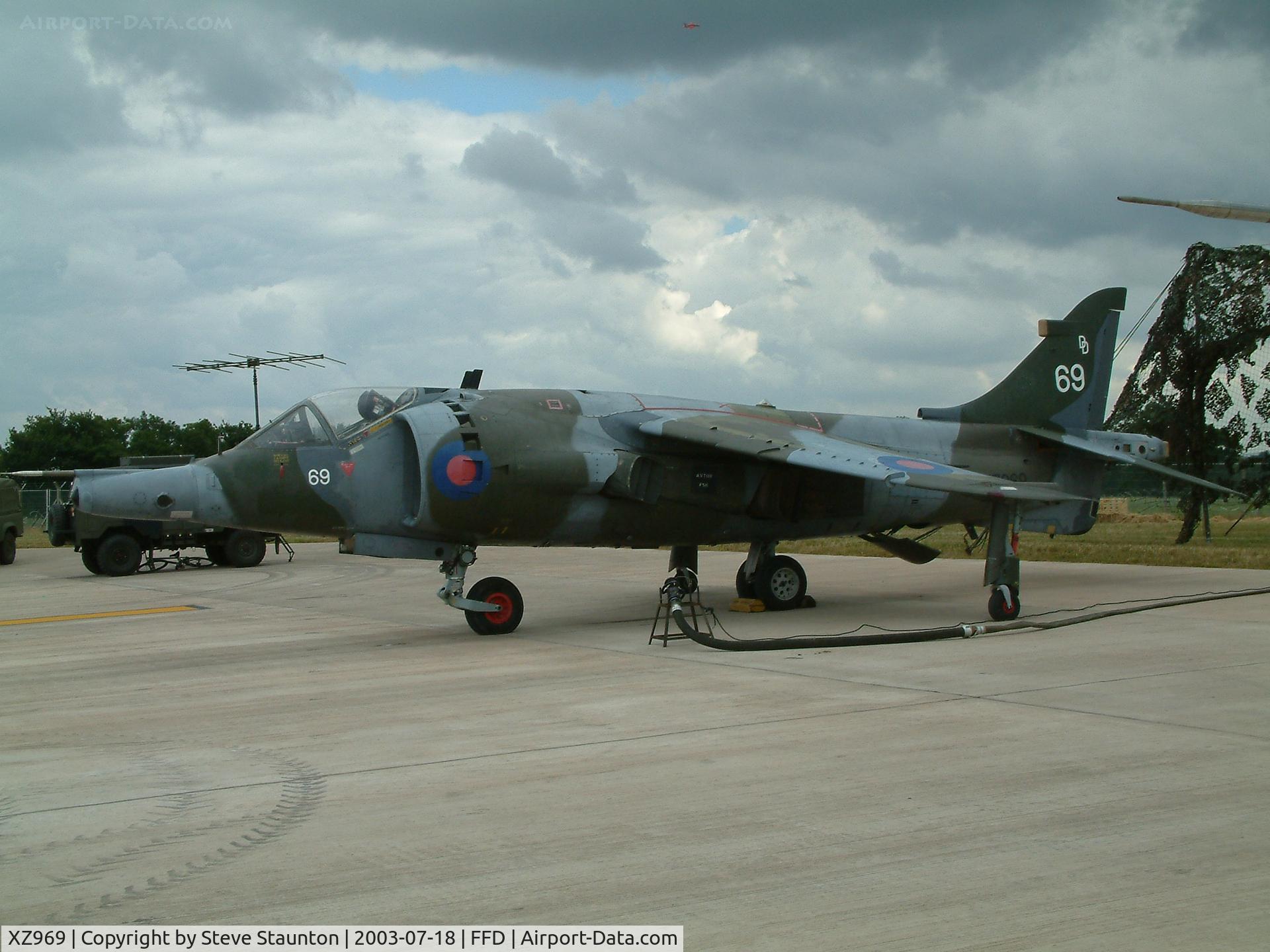 XZ969, British Aerospace Harrier GR.3 C/N 712205, Royal International Air Tattoo 2003