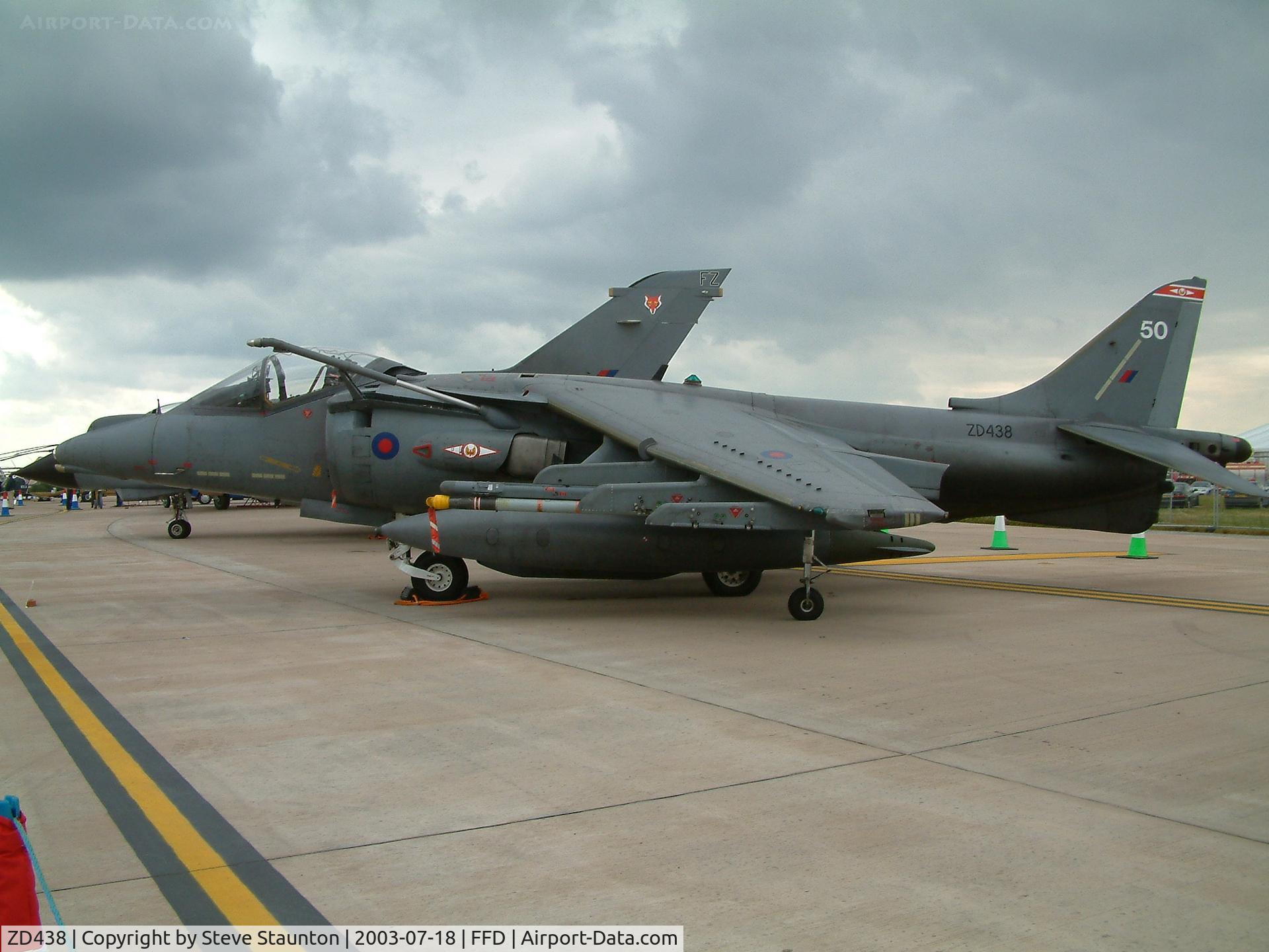 ZD438, British Aerospace Harrier GR.7 C/N P50, Royal International Air Tattoo 2003