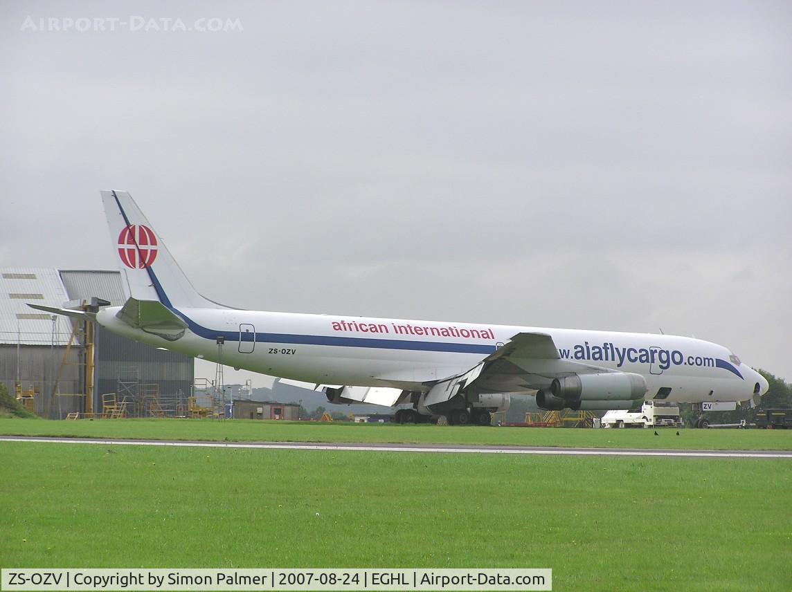 ZS-OZV, 1968 Douglas DC-8-62 C/N 45986, DC-8 at Lasham