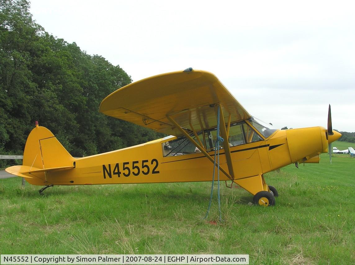 N45552, 1967 Piper PA-18-150 Super Cub C/N 18-8563, Super Cub at Popham