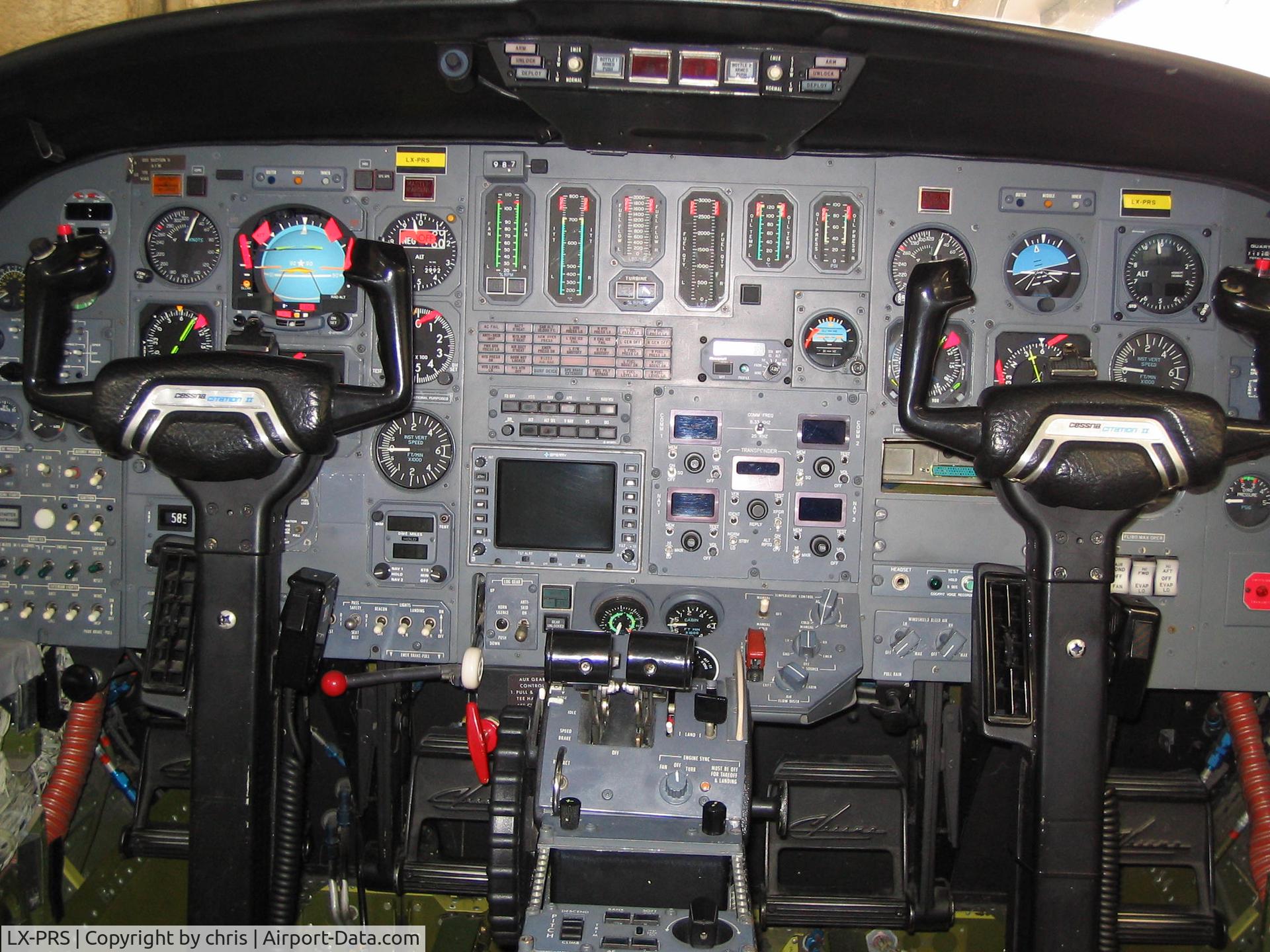 LX-PRS, 1984 Cessna 551 Citation II/SP C/N 551-0496, dash