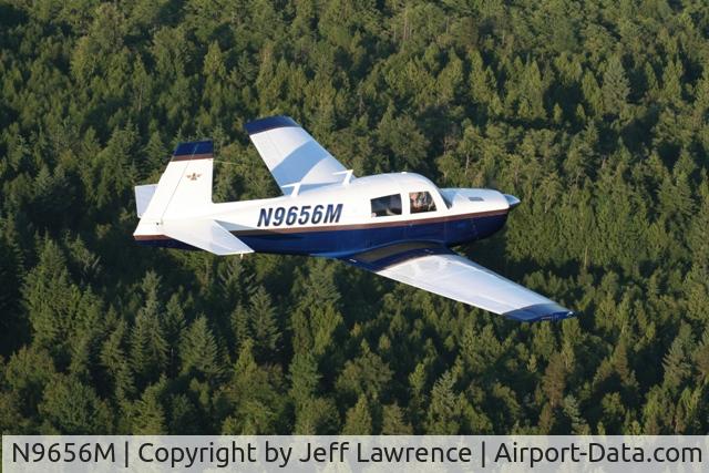 N9656M, 1967 Mooney M20C Ranger C/N 670112, Over Washington's forest