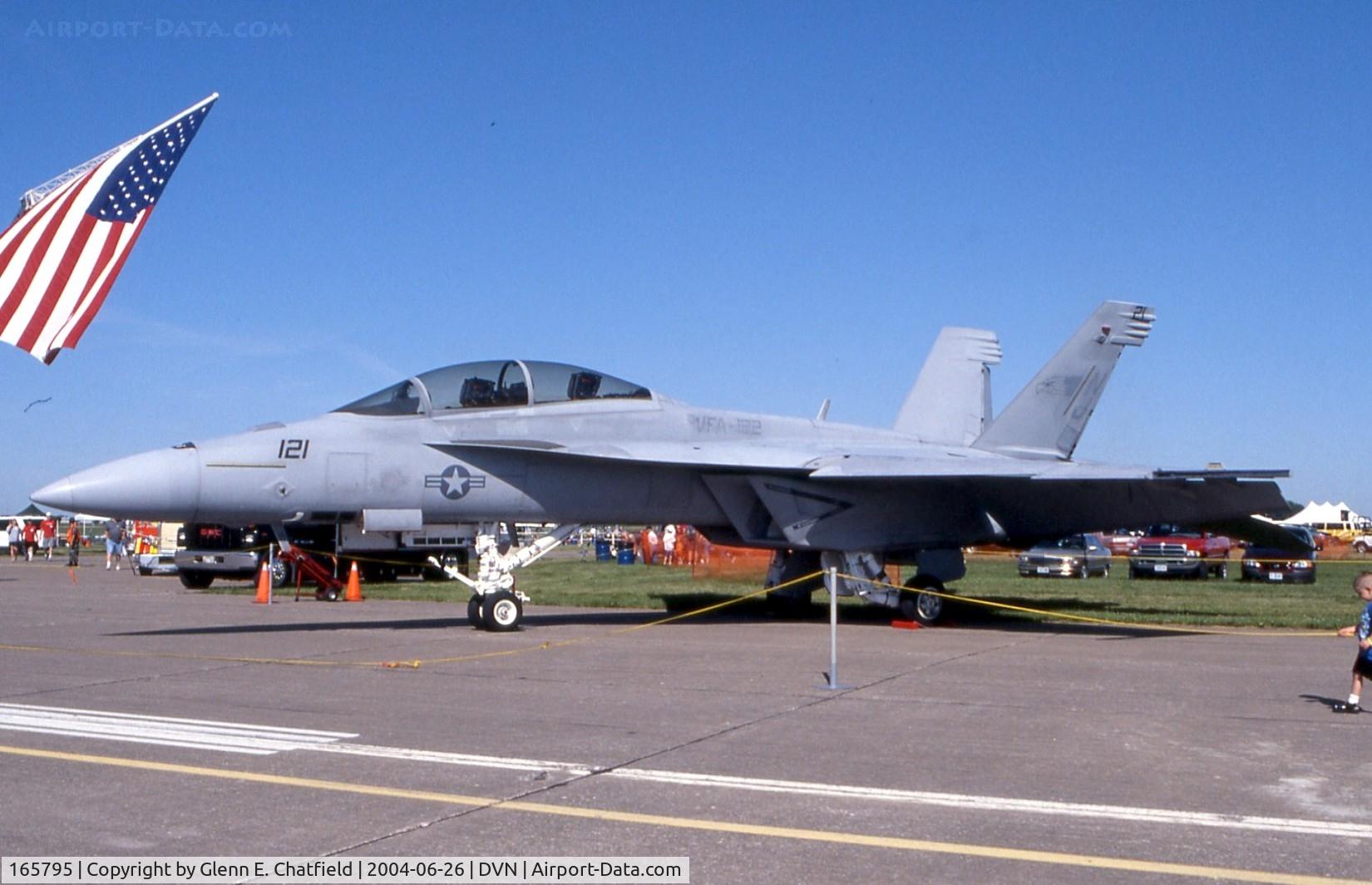 165795, Boeing F/A-18F Super Hornet C/N 1522/F021, F/A-18F at the Quad Cities Air Show