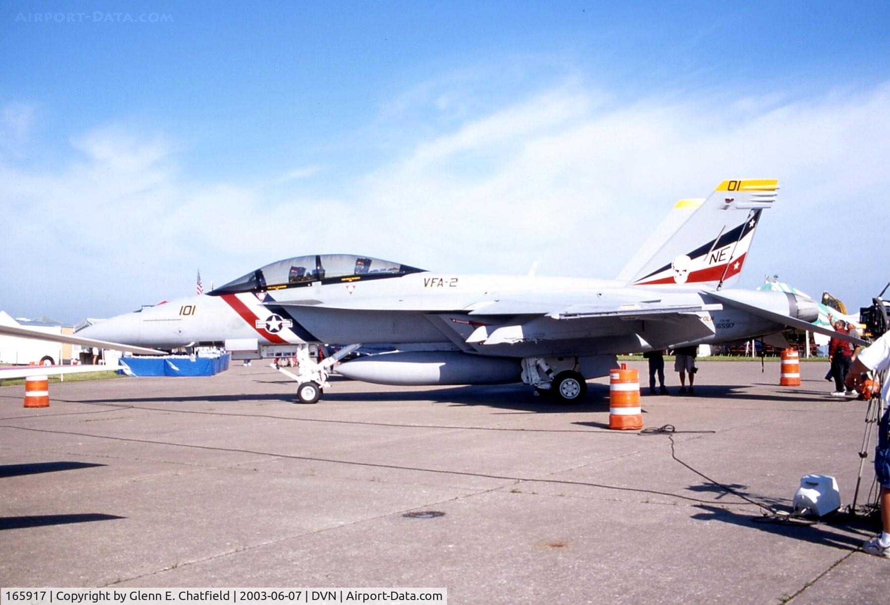 165917, Boeing F/A-18F Super Hornet C/N F063, F/A-18F at the Quad Cities Air Show