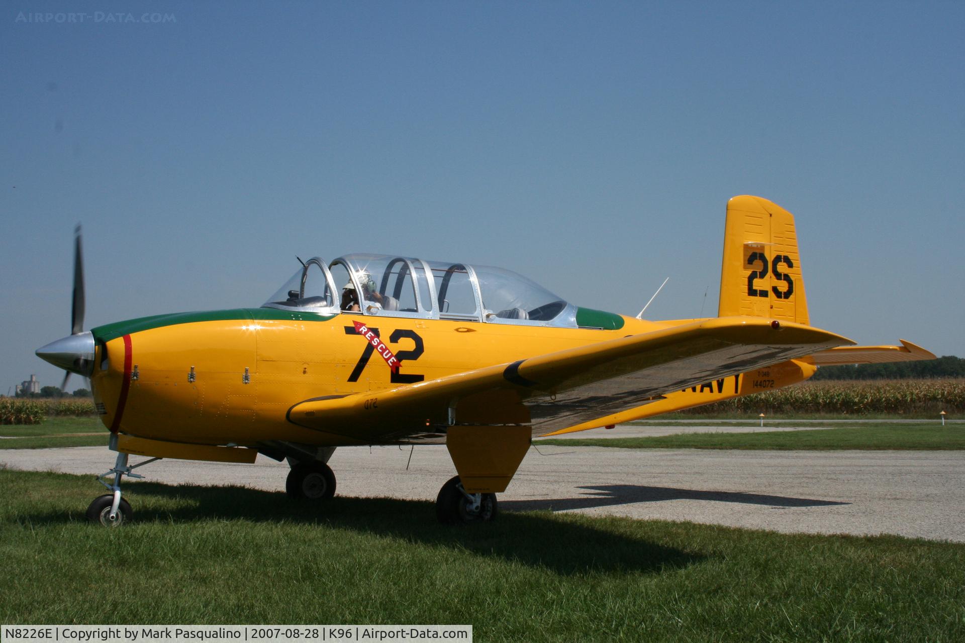 N8226E, 1957 Beech D-45 Mentor C/N BG-379, Beech T-34B