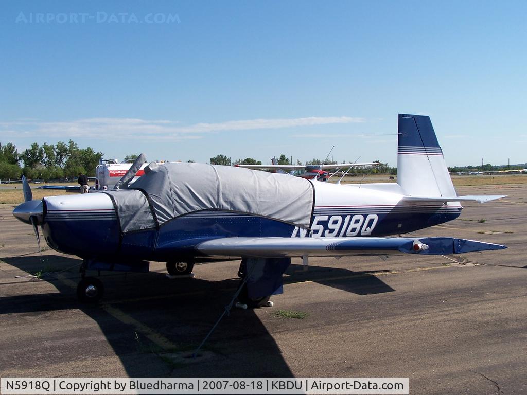 N5918Q, 1965 Mooney M20E C/N 824, Parked at Boulder.