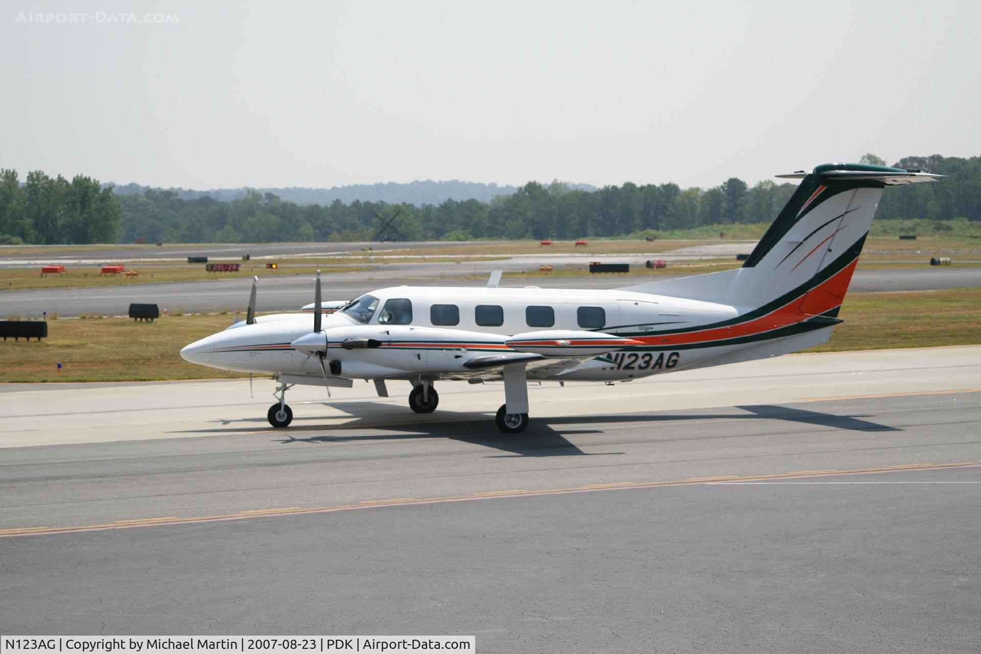 N123AG, 1981 Piper PA-42 Cheyenne III C/N 42-8001031, University of Miami Visiting Atlanta