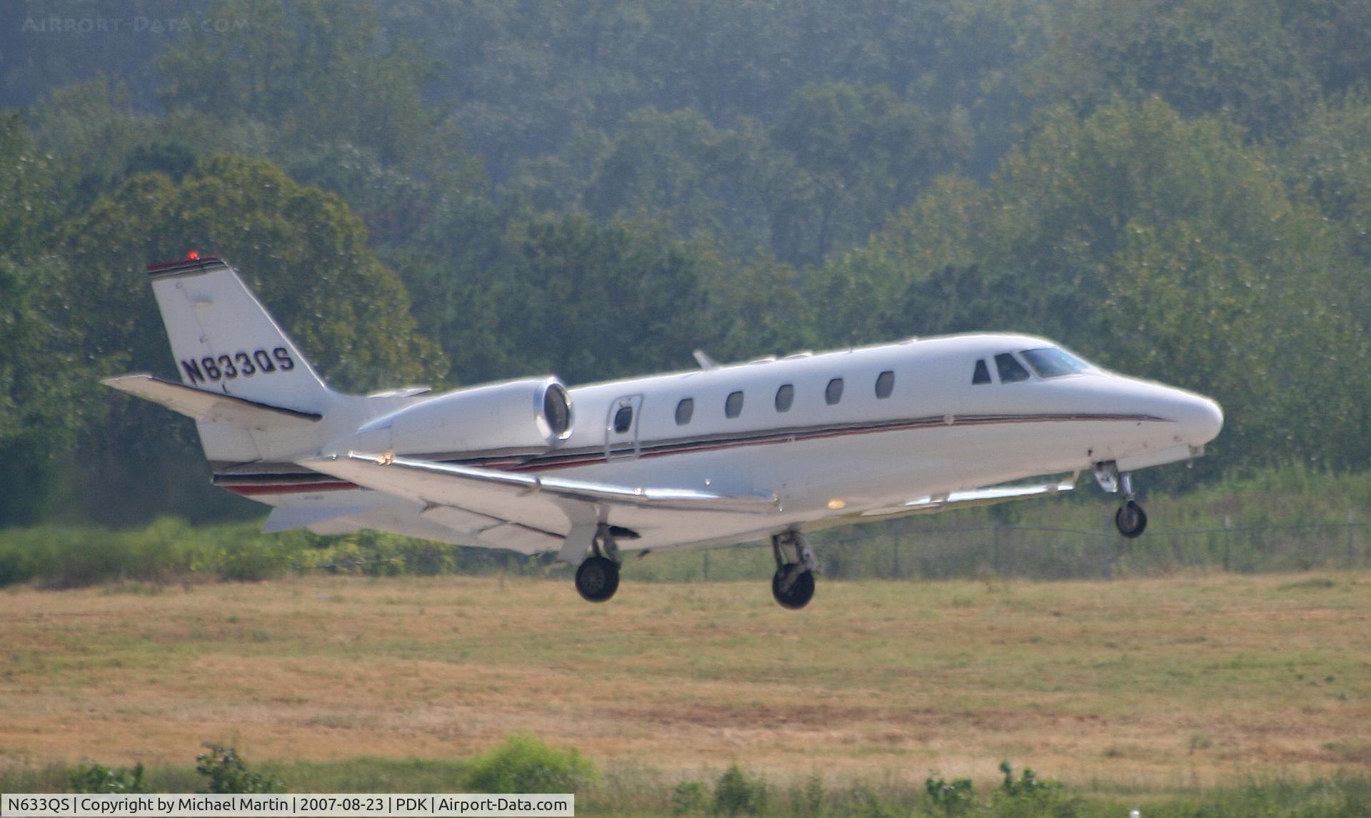 N633QS, 2004 Cessna 560XL Citation XLS C/N 560-5526, Departing PDK enroute to SSI