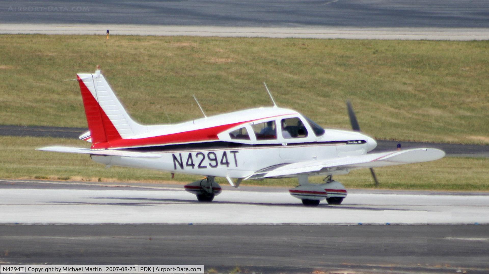 N4294T, 1971 Piper PA-28-180 C/N 28-7205134, Taxing to Run Up Area