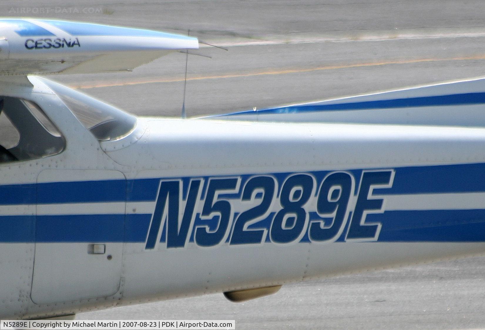 N5289E, 1978 Cessna 172N C/N 17271818, Tail Numbers