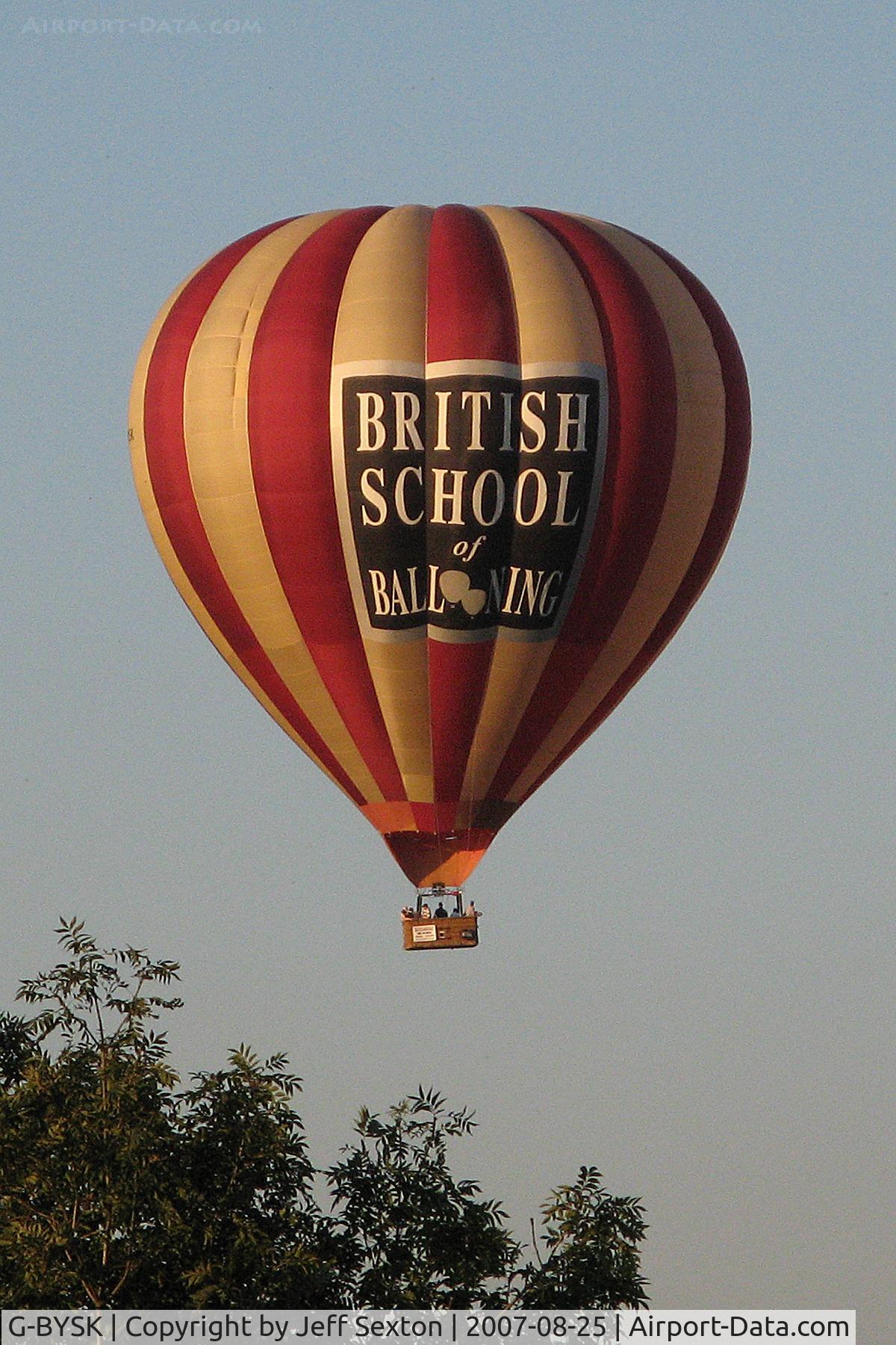 G-BYSK, 2000 Cameron Balloons A-275 C/N 4699, Evening flight over Maidstone Kent UK
