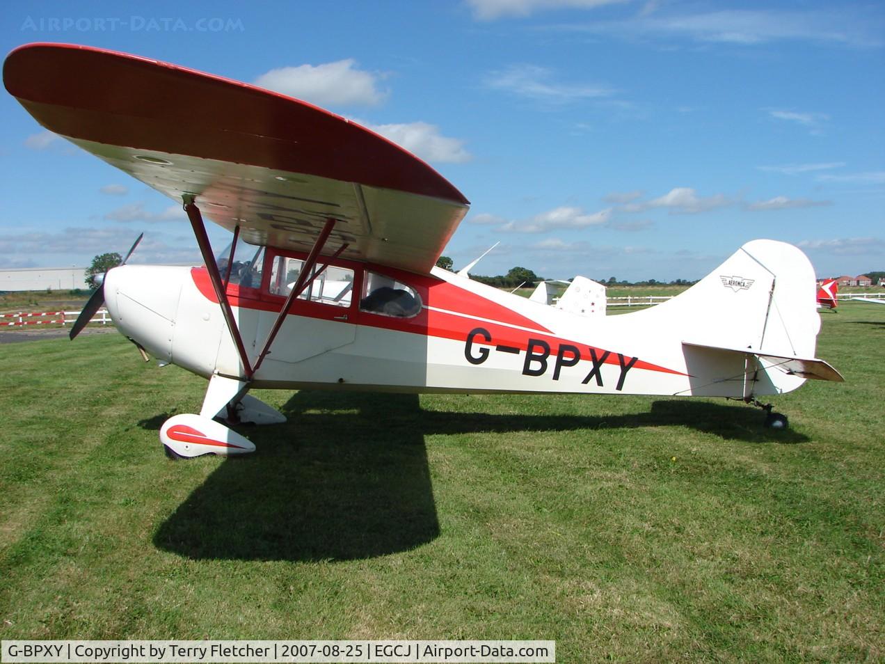 G-BPXY, 1947 Aeronca 11AC Chief C/N 11AC-S-50, 2007 PFA Regional Rally at Sherburn , Yorkshire , UK