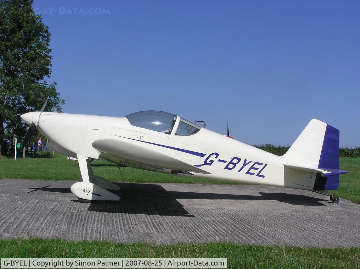 G-BYEL, 2000 Vans RV-6 C/N PFA 181-12568, Vans RV6 at Bickmarsh