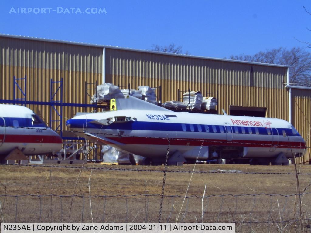 N235AE, 1991 Saab 340B C/N 340B-235, Being scrapped? in Mansfield, Texas  @ 2007