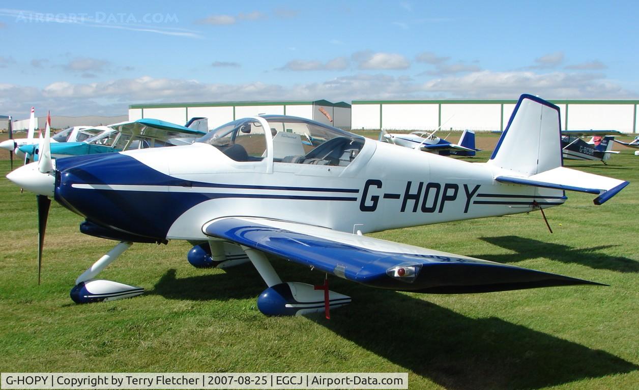 G-HOPY, 1998 Vans RV-6A C/N PFA 181-12742, 2007 PFA Regional Rally at Sherburn , Yorkshire , UK