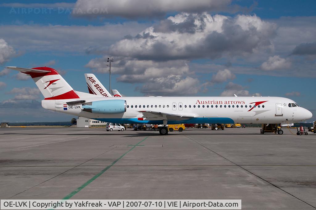 OE-LVK, 1992 Fokker 100 (F-28-0100) C/N 11397, Austrian Arrows Fokker 100