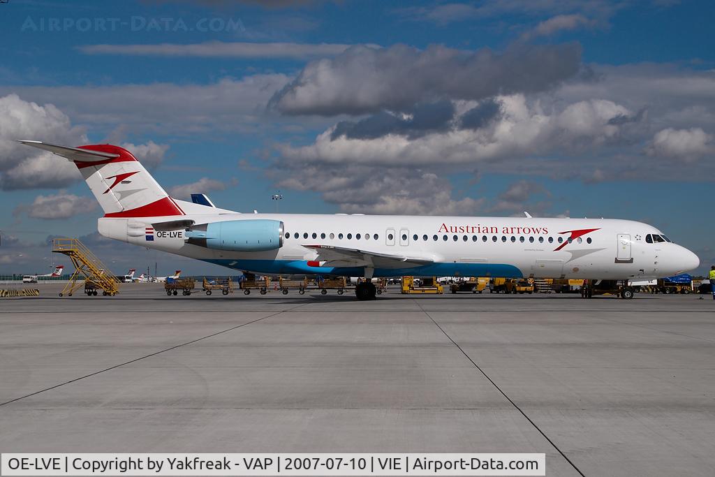 OE-LVE, 1994 Fokker 100 (F-28-0100) C/N 11499, Austrian Arrows Fokker 100