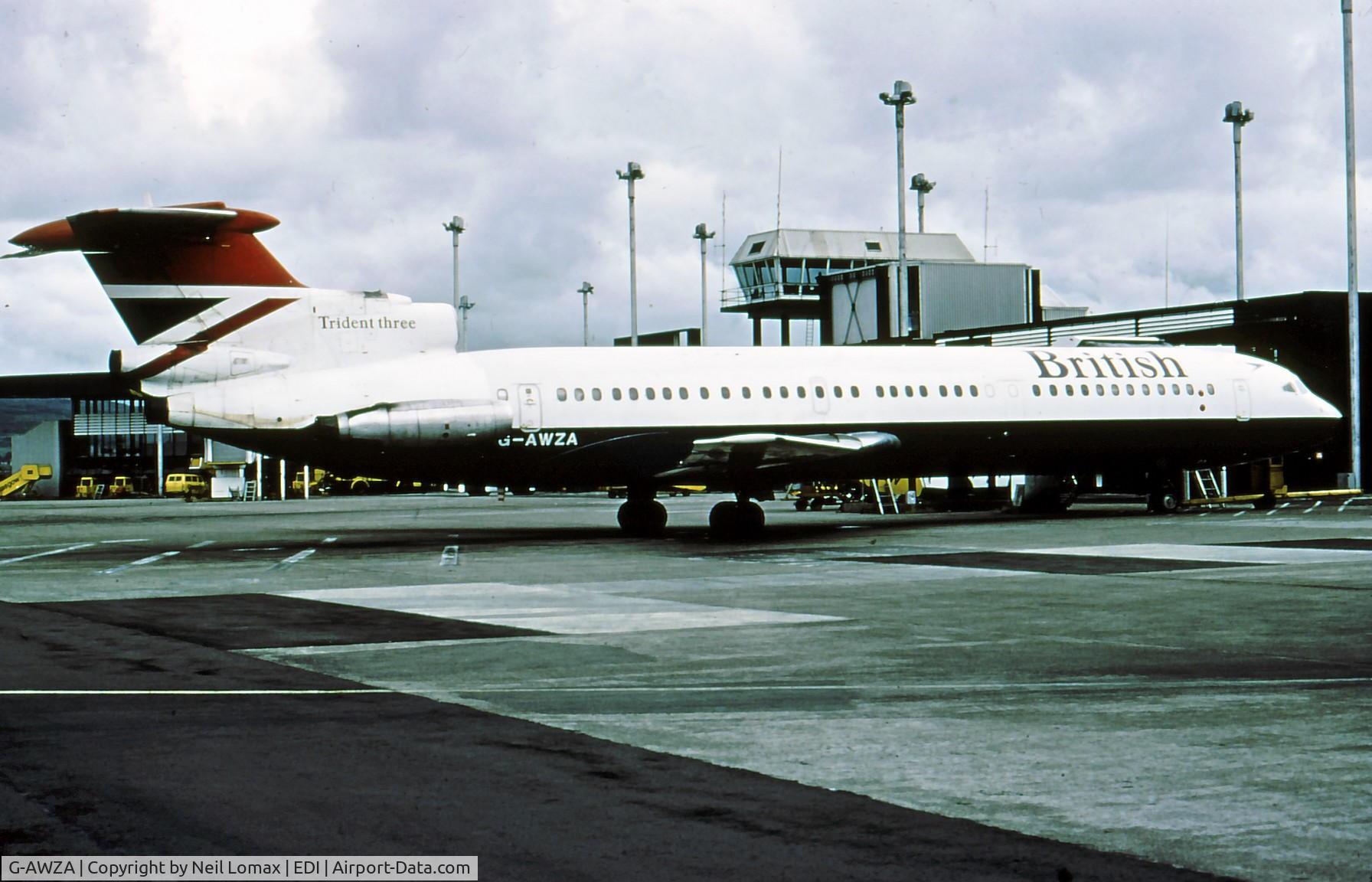 G-AWZA, 1970 Hawker Siddeley HS-121 Trident 3B-101 C/N 2302, On stand.