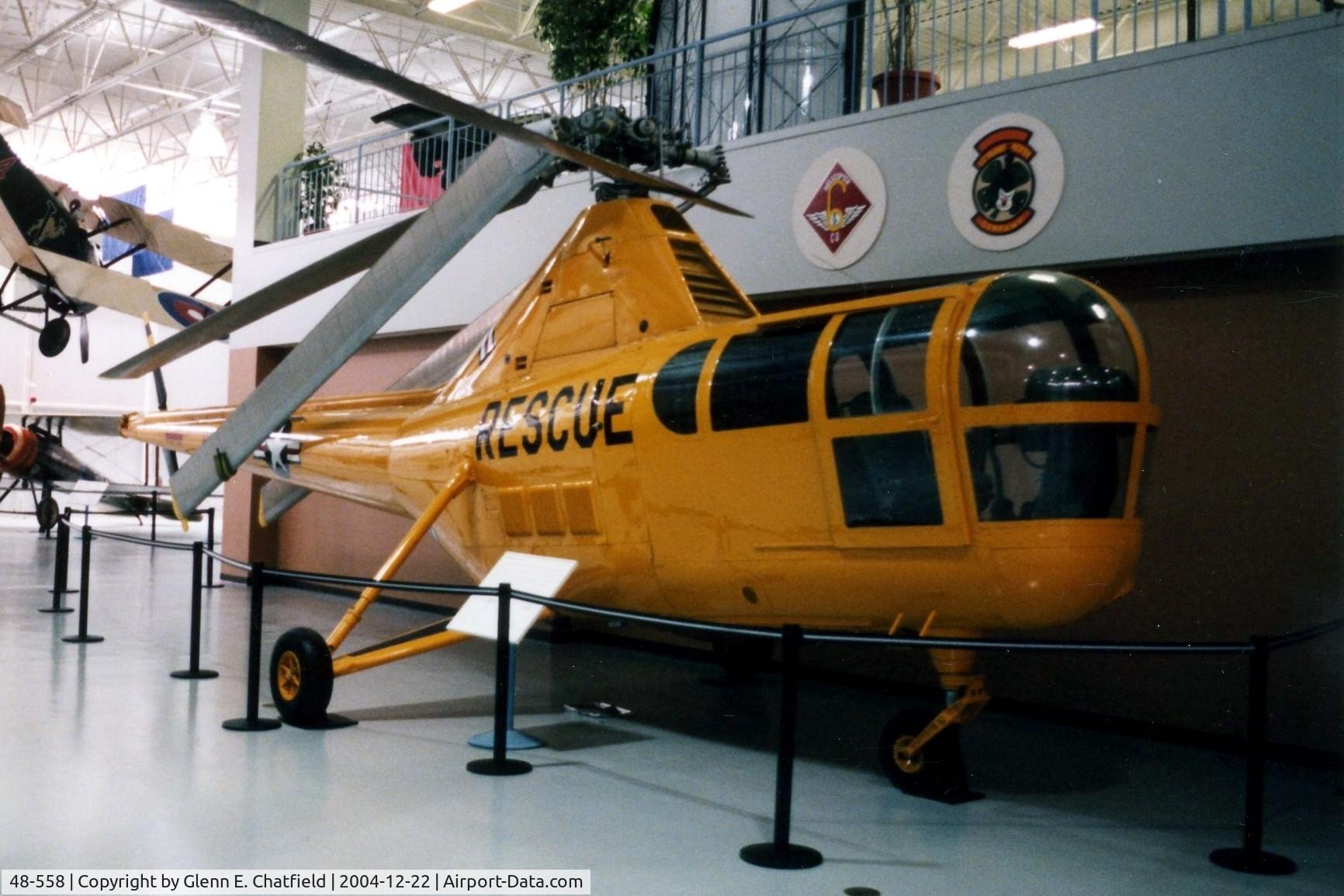 48-558, 1948 Sikorsky H-5G C/N 51-151, H-5G at the Army Aviation Museum