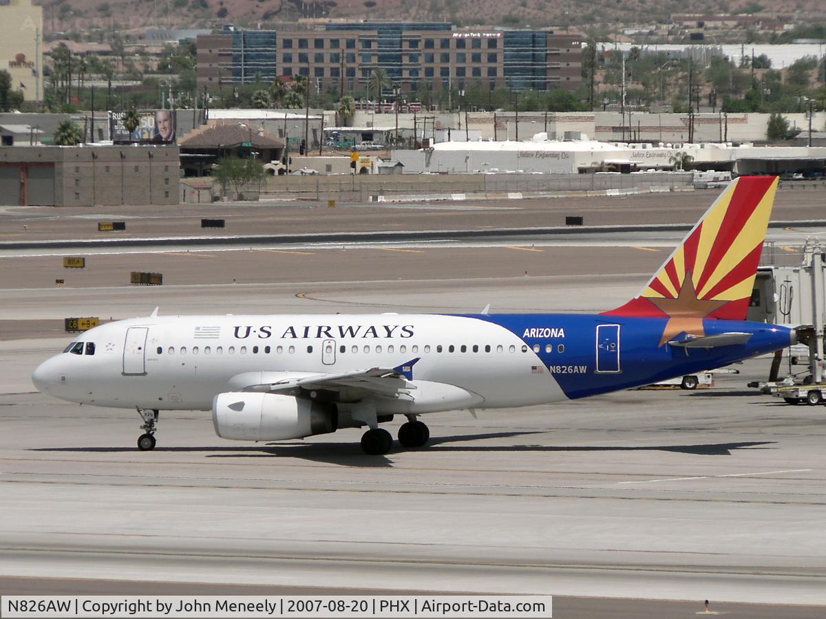 N826AW, 2001 Airbus A319-132 C/N 1534, Taxiing out