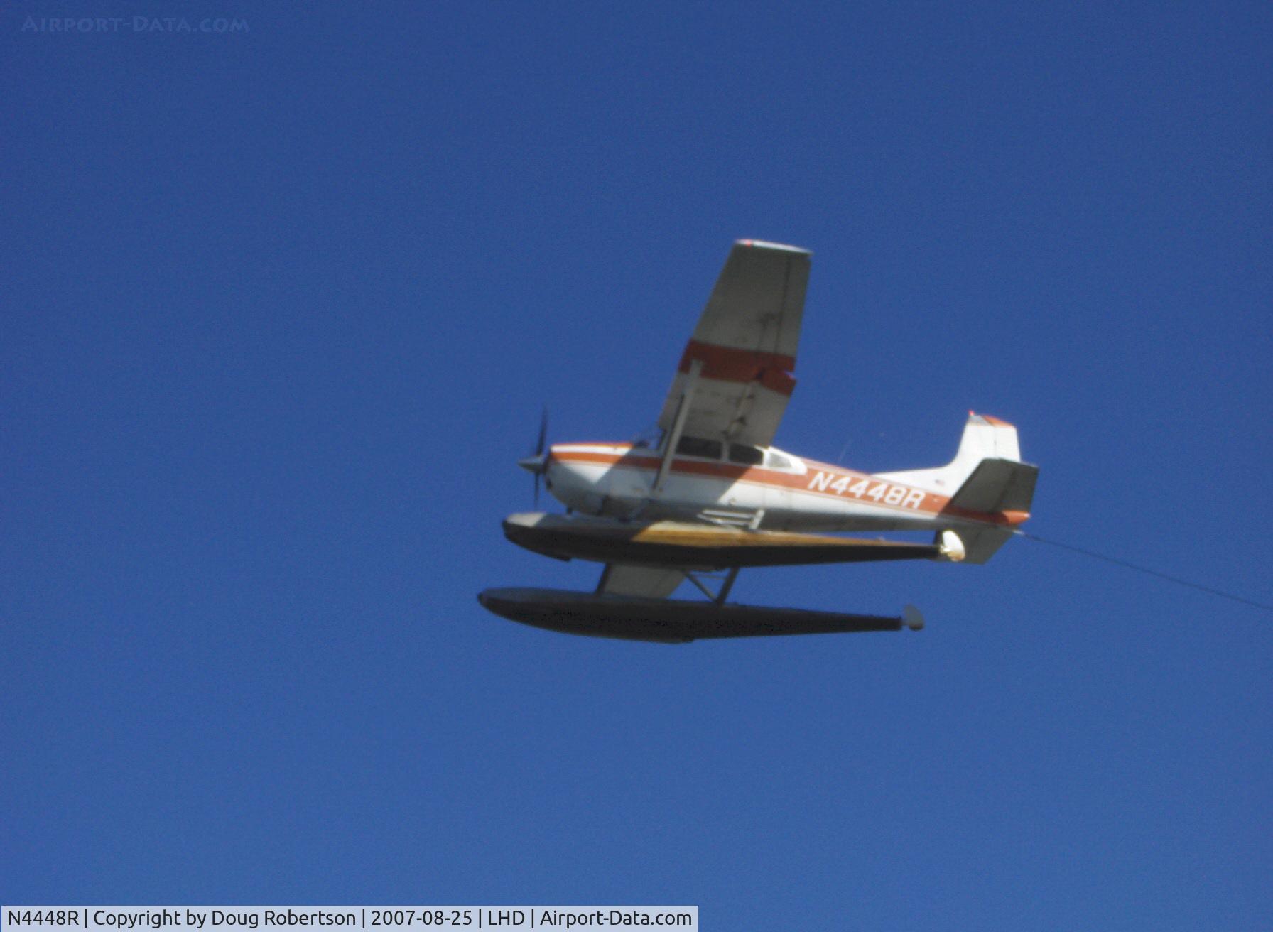 N4448R, 1976 Cessna A185F Skywagon 185 C/N 18502960, 1976 Cessna A185F SKYWAGON, Continental IO-520-F 300/285 Hp, takeoff climb