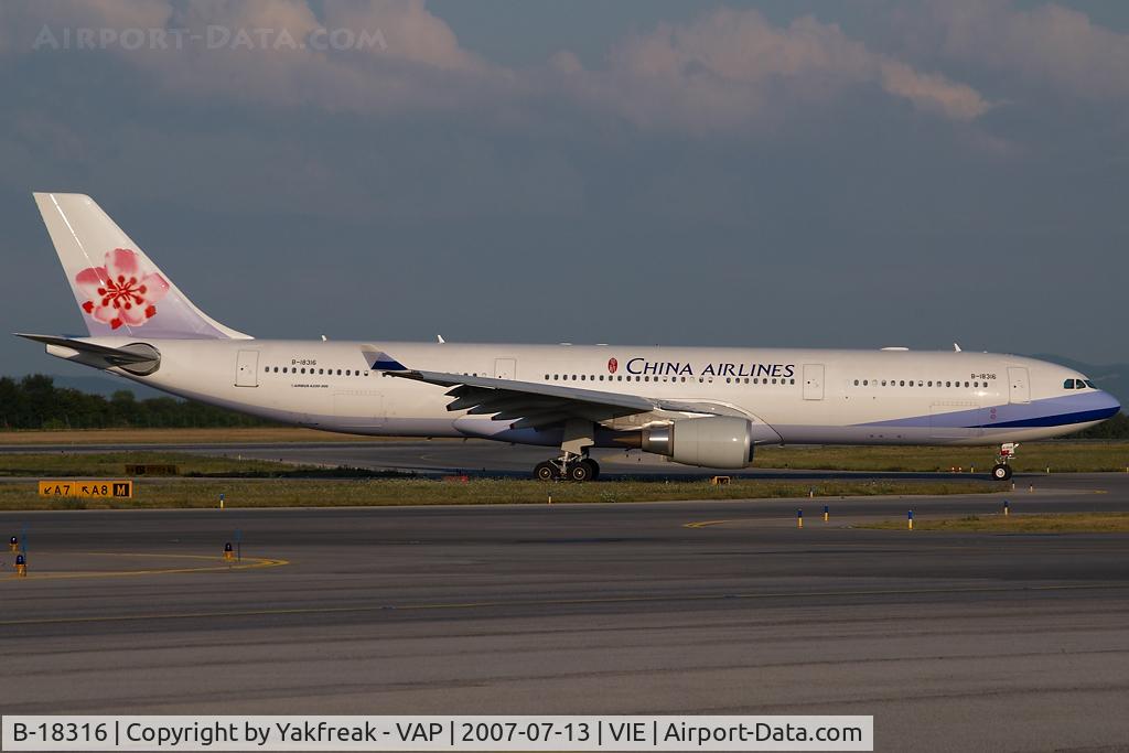 B-18316, 2007 Airbus A330-300 C/N 838, China AIrlines Airbus 330-300