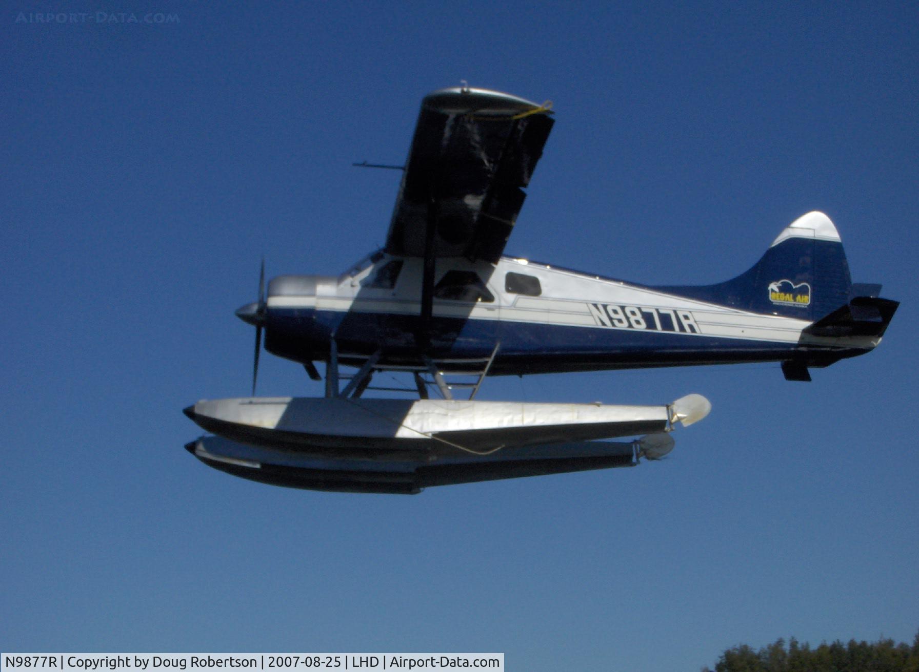 N9877R, 1957 De Havilland Canada DHC-2-L-20 C/N 1180, 1957 DeHavilland BEAVER DHC-2, P&W R-985 450 Hp, multiple certification, landing