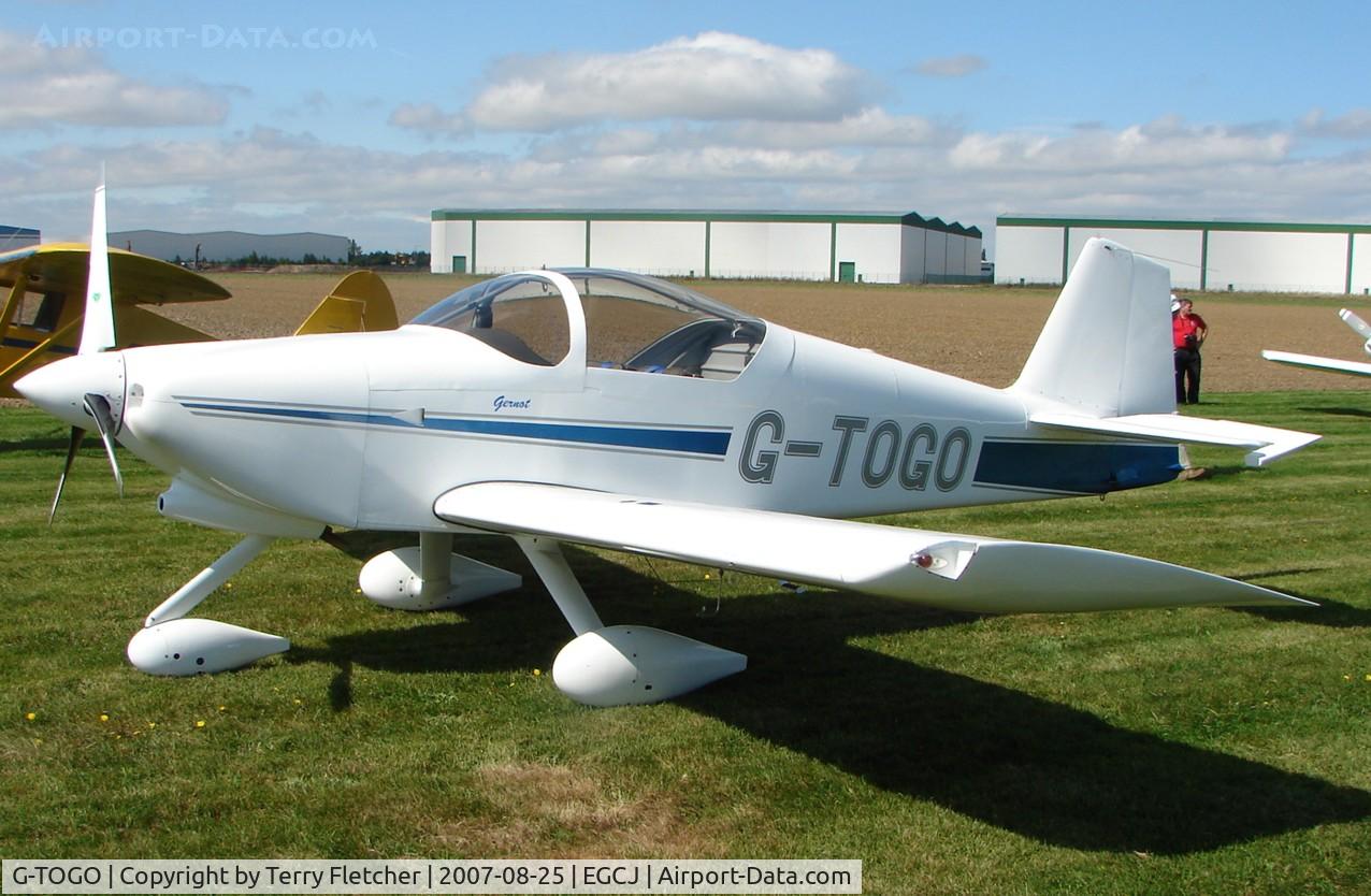 G-TOGO, 2003 Vans RV-6A C/N PFA 181A-13447, 2007 PFA Regional Rally at Sherburn , Yorkshire , UK