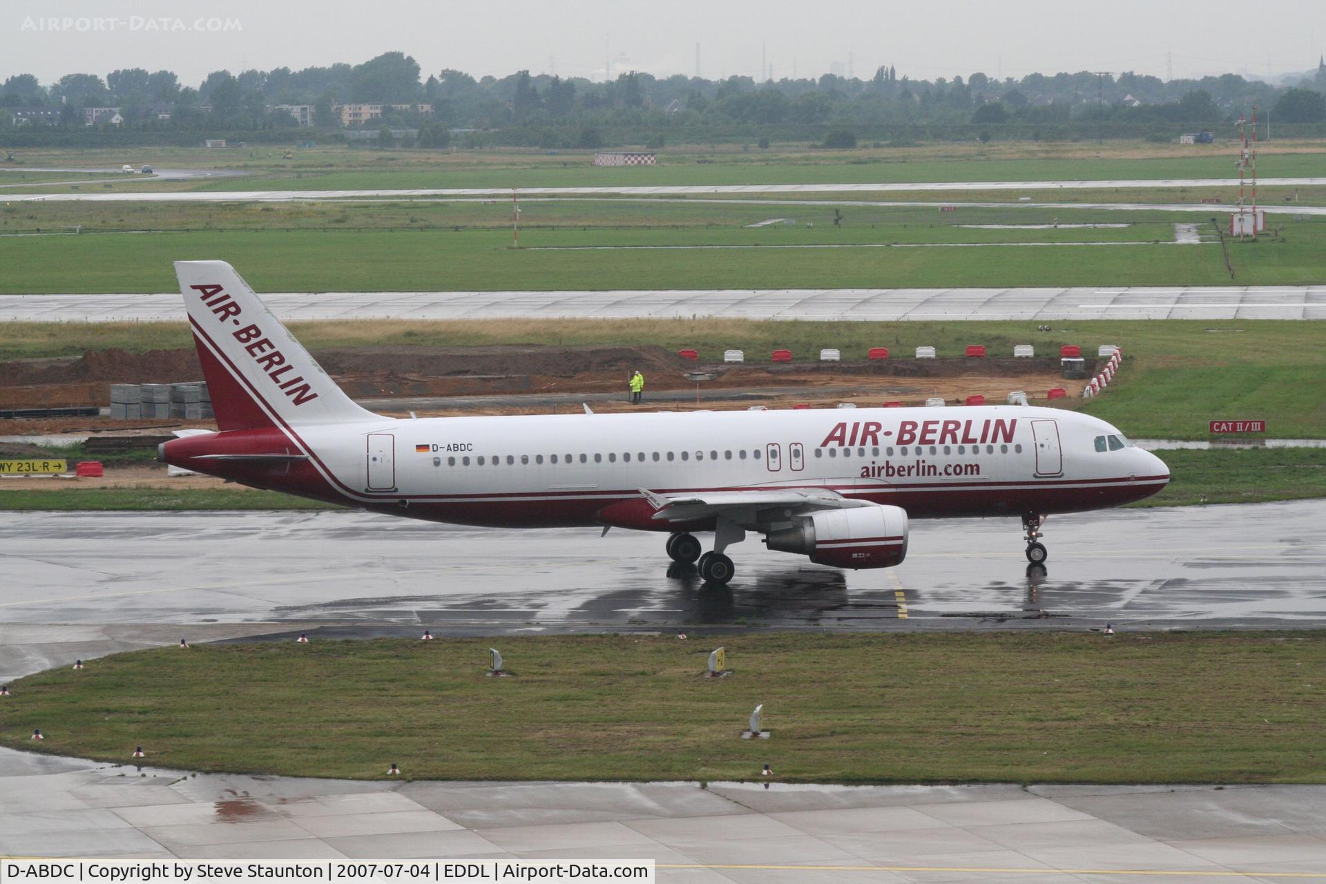D-ABDC, 2005 Airbus A320-214 C/N 2654, Taken at Dusseldorf July 2007