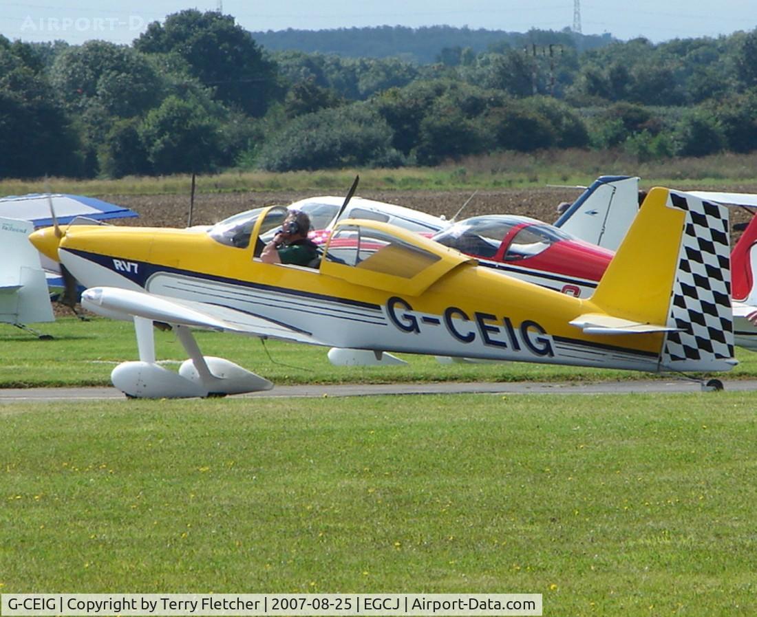 G-CEIG, 2007 Vans RV-7 C/N PFA 323-14402, 2007 PFA Regional Rally at Sherburn , Yorkshire , UK