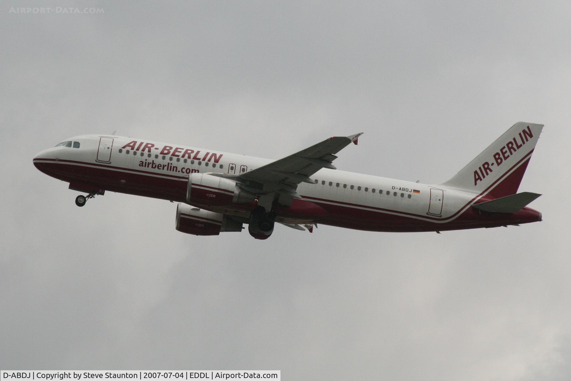 D-ABDJ, 2006 Airbus A320-214 C/N 2865, Taken at Dusseldorf July 2007
