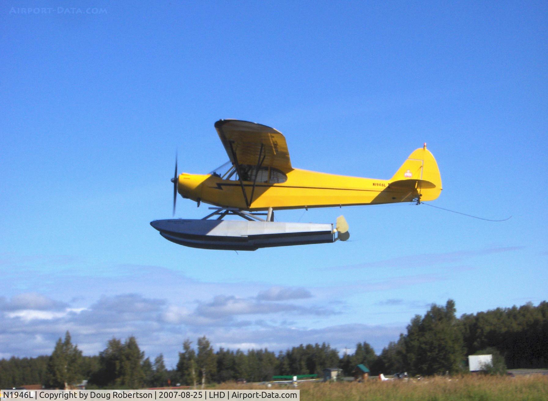 N1946L, 1946 Piper J3C-65 Cub Cub C/N 16139, 1946 Piper J3C-65 CUB, Continental A&C65 65 Hp, takeoff climb
