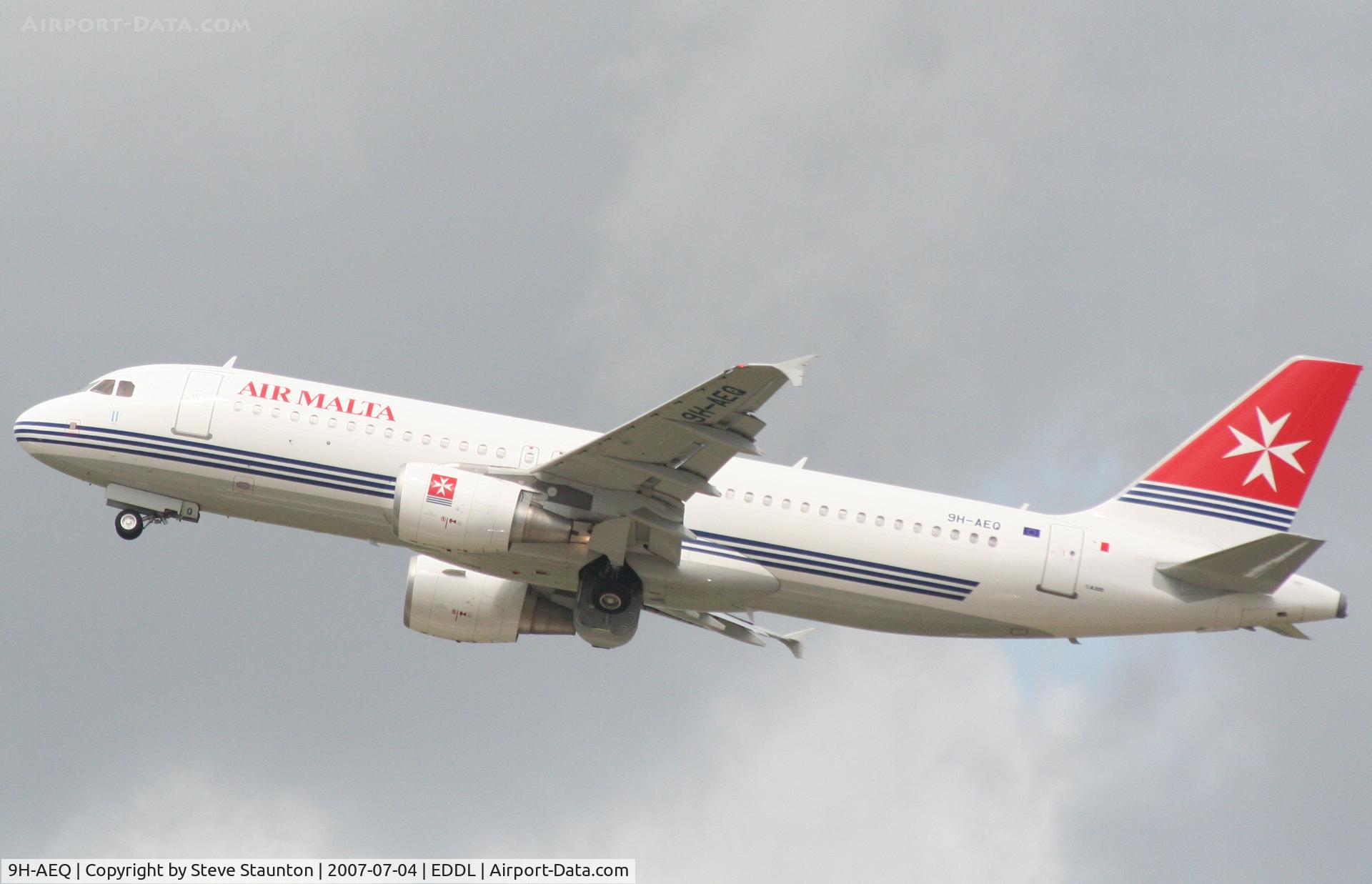 9H-AEQ, 2007 Airbus A320-214 C/N 3068, Taken at Dusseldorf July 2007
