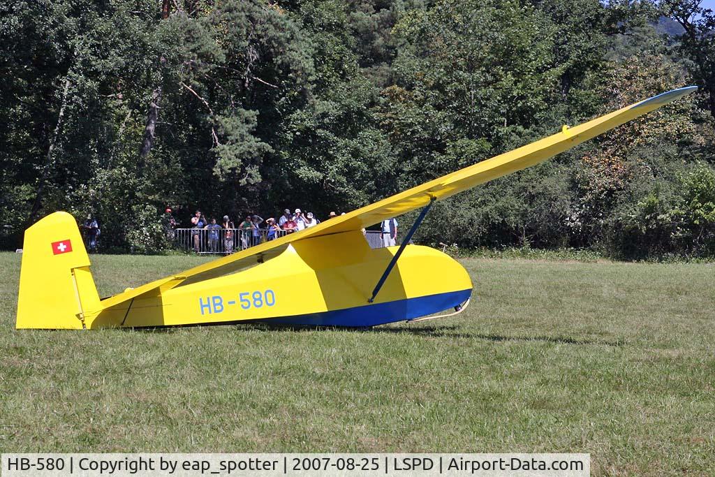HB-580, 1952 Schneider Grunau Baby III C/N 001, Airshow 2007 Dittingen