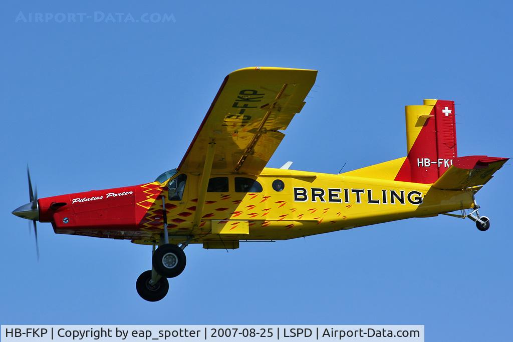 HB-FKP, 1990 Pilatus PC-6/B2-H4 Turbo Porter C/N 877, back from a passengerflight
