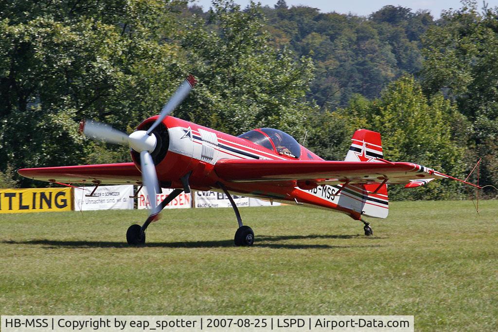 HB-MSS, 1990 Sukhoi SU-26M C/N 07-04, airshow 2007 Dittingen