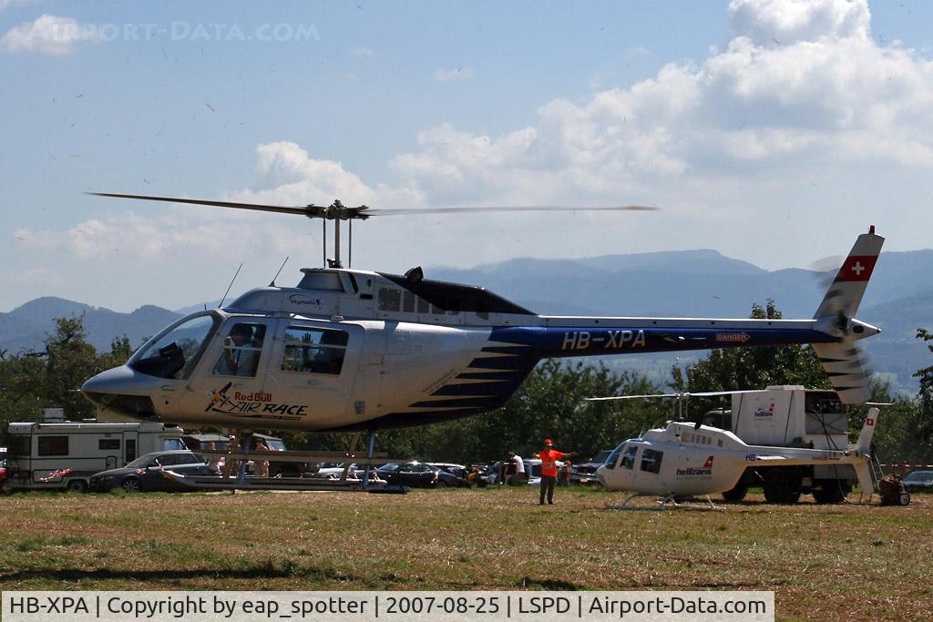 HB-XPA, 1973 Agusta AB-206B JetRanger II C/N 8364, passengerflights at airshow 2007 Dittingen