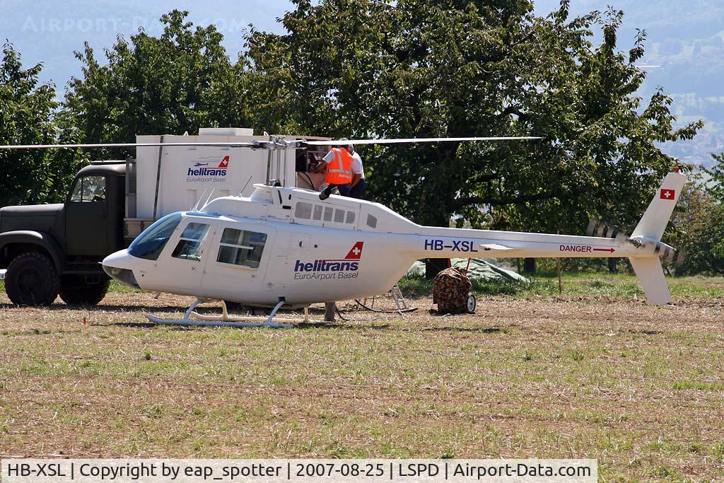 HB-XSL, 1974 Bell 206B JetRanger II C/N 1516, passengerflights airshow 2007 Dittingen