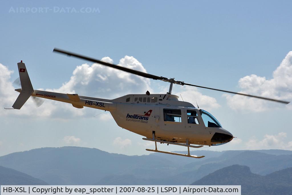 HB-XSL, 1974 Bell 206B JetRanger II C/N 1516, passengerflights airshow 2007 Dittingen