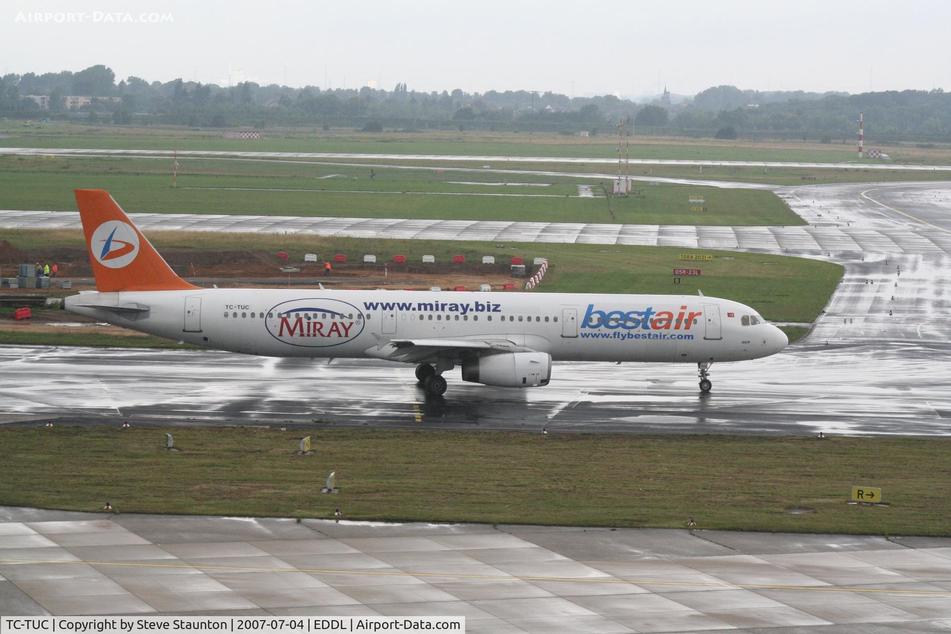 TC-TUC, 1996 Airbus A321-131 C/N 614, Taken at Dusseldorf July 2007
