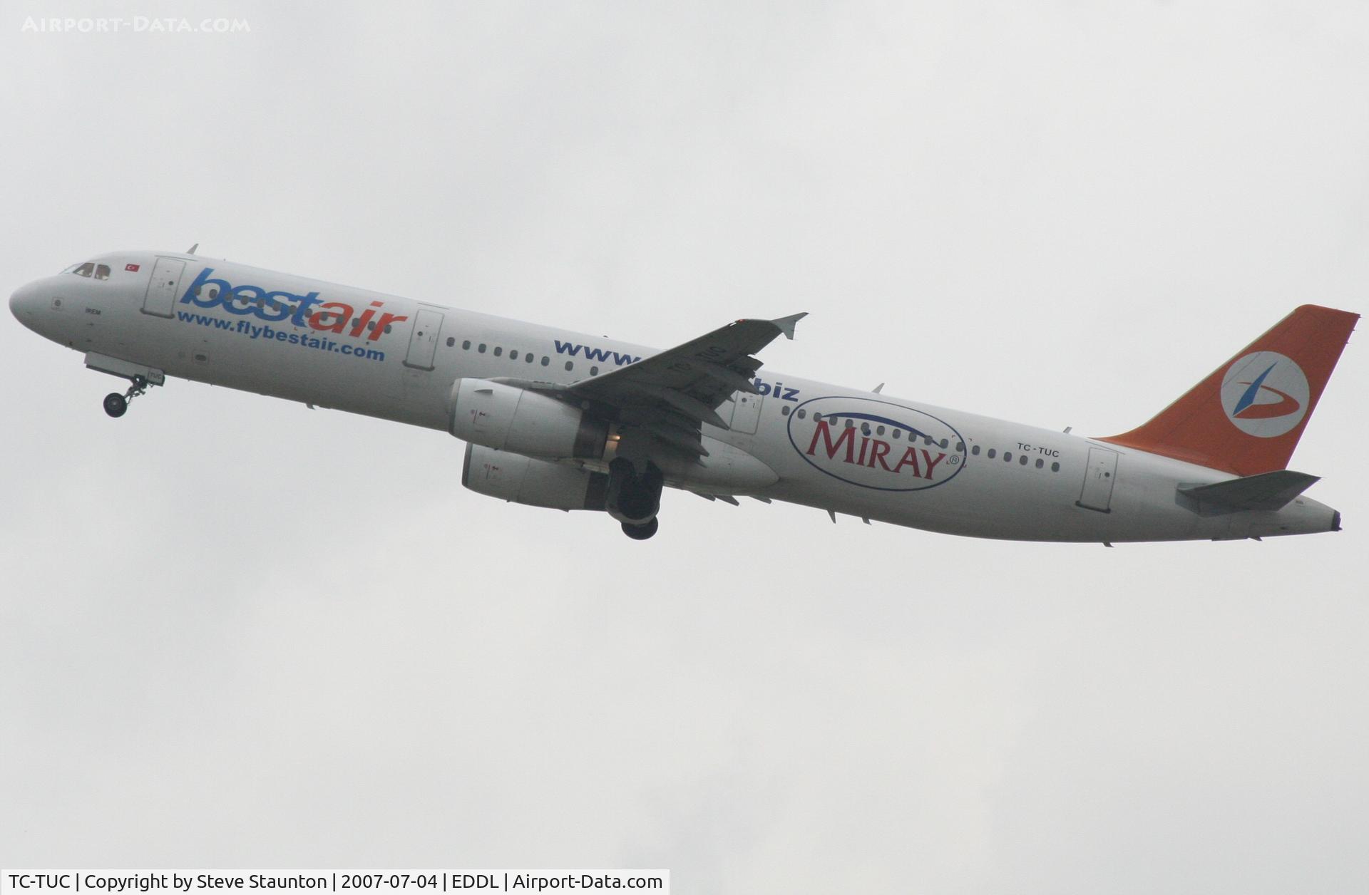 TC-TUC, 1996 Airbus A321-131 C/N 614, Taken at Dusseldorf July 2007