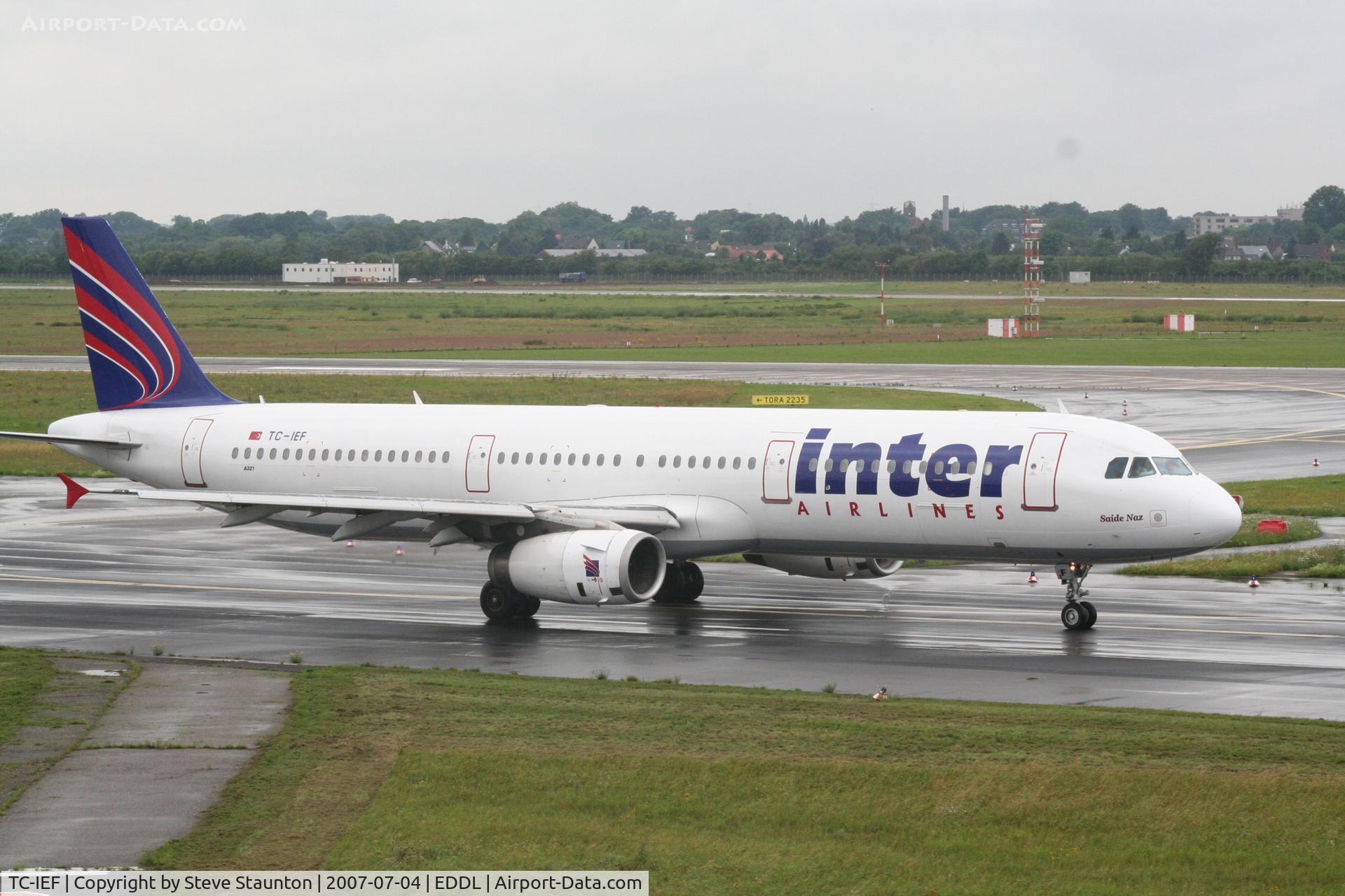 TC-IEF, 1999 Airbus A321-231 C/N 968, Taken at Dusseldorf July 2007