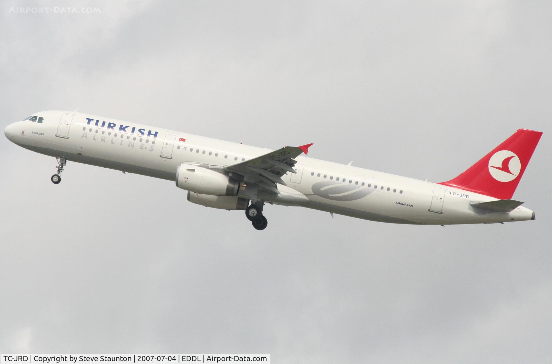 TC-JRD, 2007 Airbus A321-231 C/N 3015, Taken at Dusseldorf July 2007