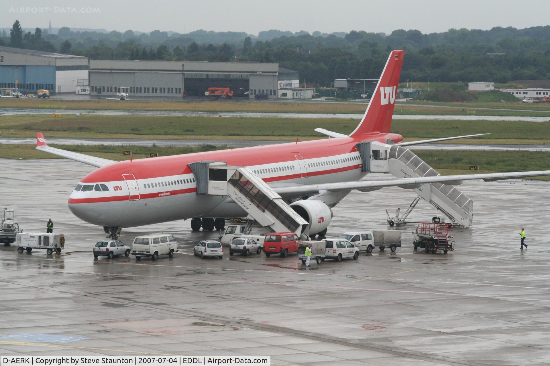 D-AERK, 1996 Airbus A330-322 C/N 120, Taken at Dusseldorf July 2007
