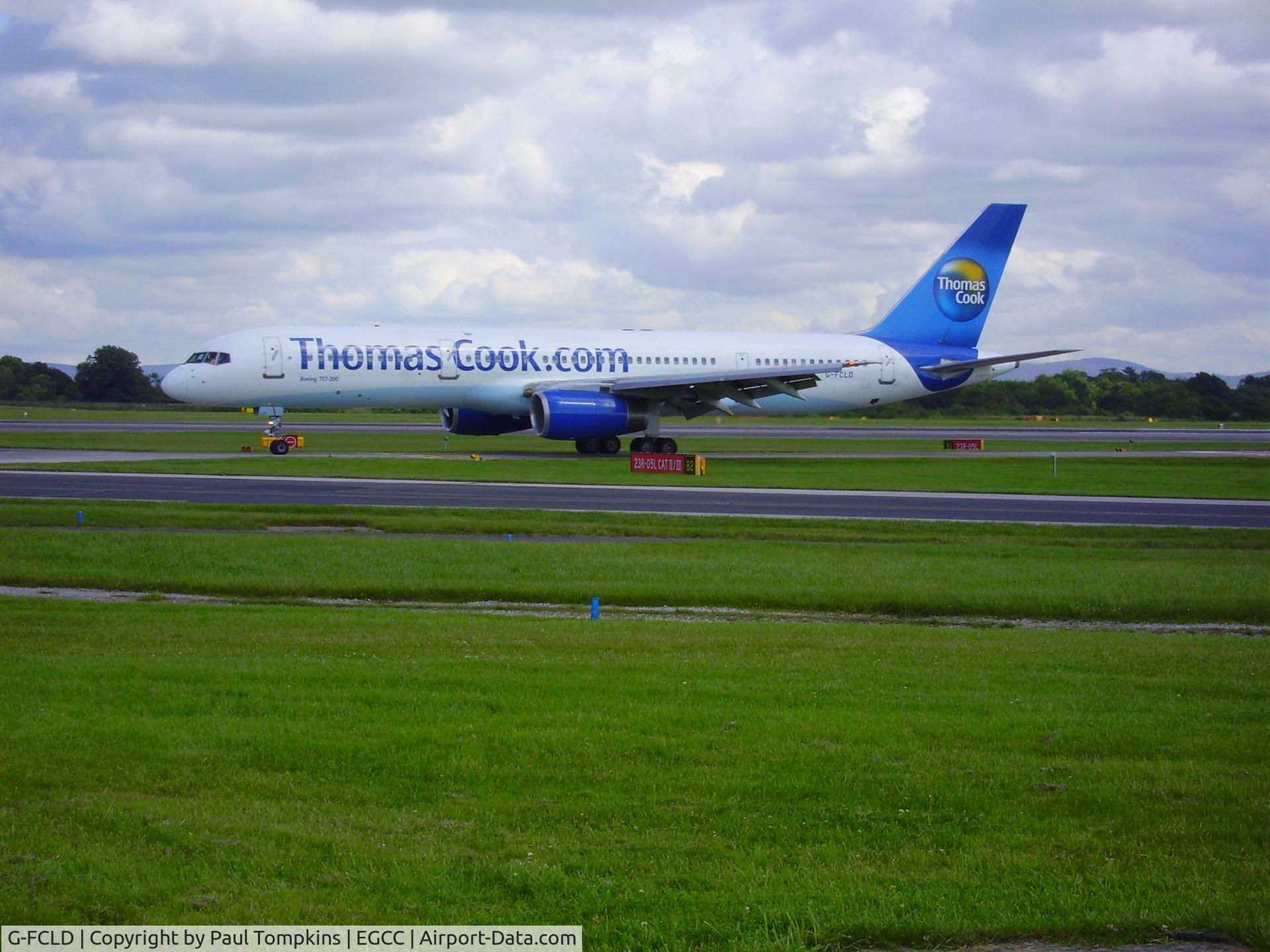 G-FCLD, 1997 Boeing 757-25F C/N 28718, Just landed at Manchester, UK