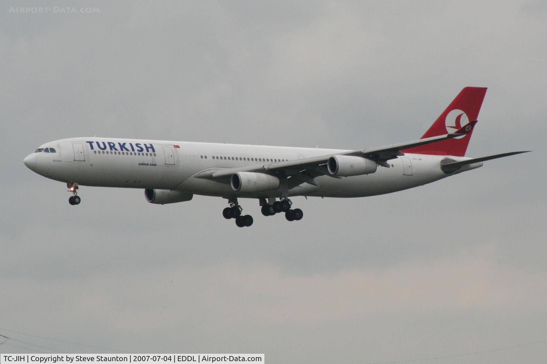 TC-JIH, 1999 Airbus A340-313 C/N 270, Taken at Dusseldorf July 2007