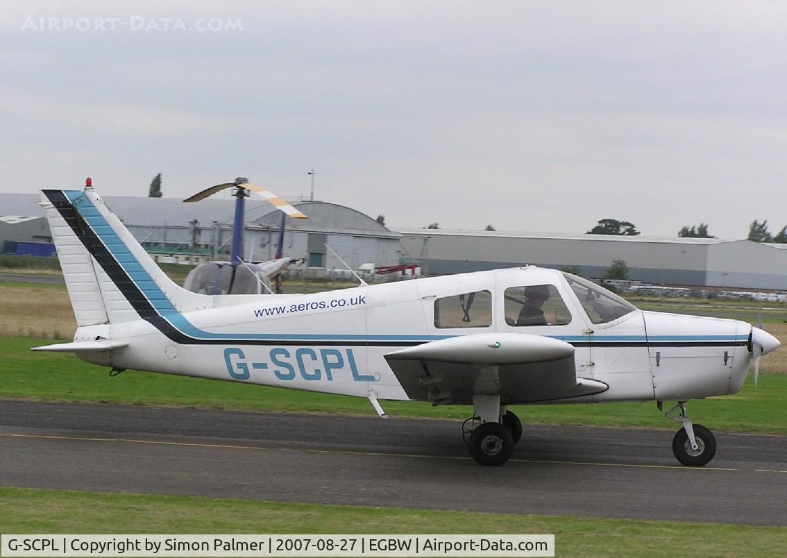 G-SCPL, 1977 Piper PA-28-140 Cherokee Cruiser C/N 28-7725160, Cherokee at Wellesbourne