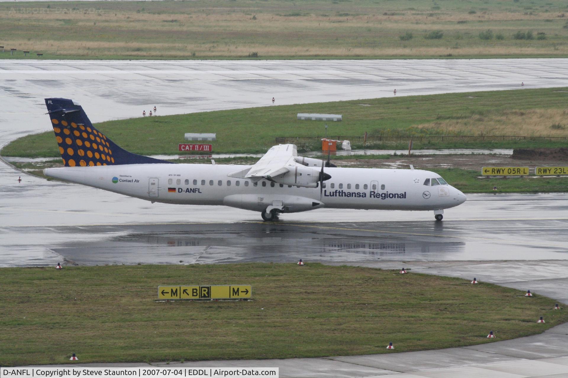 D-ANFL, 2001 ATR 72-212A C/N 668, Taken at Dusseldorf July 2007