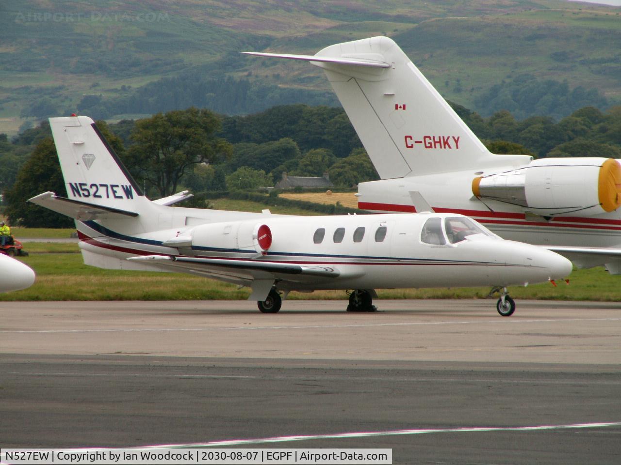 N527EW, Cessna 501 Citation I/SP C/N 501-0322, Cessna 501/Corporate/Glasgow