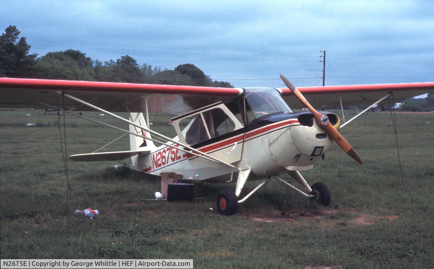N2675E, 1946 Aeronca 7AC Champion C/N 7AC-6255, As it looked in May 1968 - Owner was Bob Smith